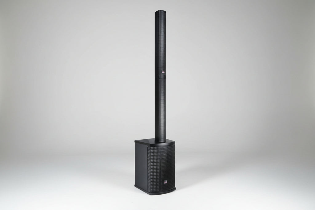 Qtx Active Column Array Studiomaster DIRECT 121MX Active Column Array System Black – DJ Shop